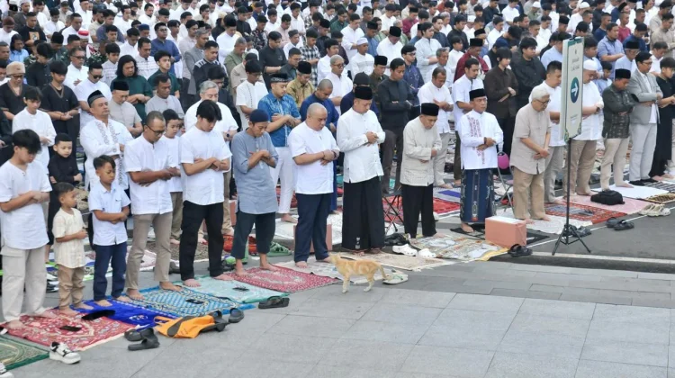 Pelaksanaan Salat Idulfitri 1447 H di Gedung Sate Bandung