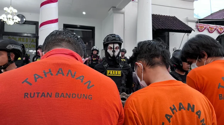 19 Terduga Pelaku Kejahatan Jalanan di Bandung Diringkus Polisi