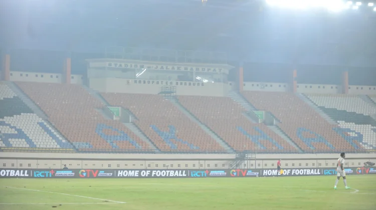 Suasana Si Jalak Harupat Tanpa Penonton Saat Persib Hadapi Manilla Digger