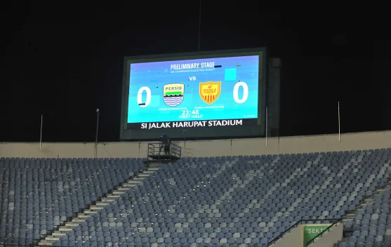 Suasana Si Jalak Harupat Tanpa Penonton Saat Persib Hadapi Manilla Digger