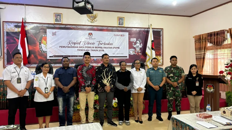 KPU Biak Gelar Rapat Pemutakhiran Data Pemilih Berkelanjutan Triwulan 1 2026