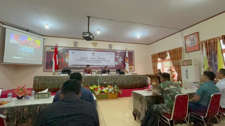 KPU Biak Gelar Rapat Pemutakhiran Data Pemilih Berkelanjutan Triwulan 1 2026