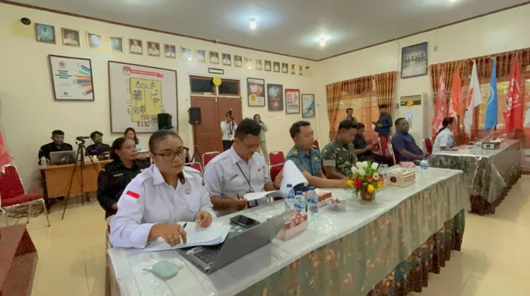 KPU Biak Gelar Rapat Pemutakhiran Data Pemilih Berkelanjutan Triwulan 1 2026