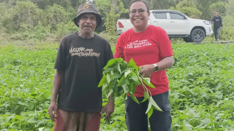 Dukung Ketahanan Pangan, Anggota DPR RI, Ruth Rumkabu Dorong Warga Biak Berkebun