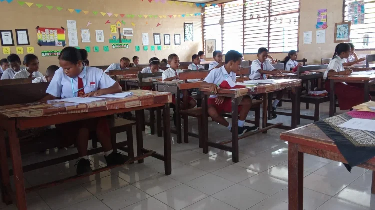 Sebanyak 63 Siswa Kelas VI SD YPK Sorido Biak Ikuti  Ujian Akhir Sekolah
