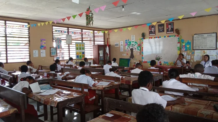 Sebanyak 63 Siswa Kelas VI SD YPK Sorido Biak Ikuti  Ujian Akhir Sekolah