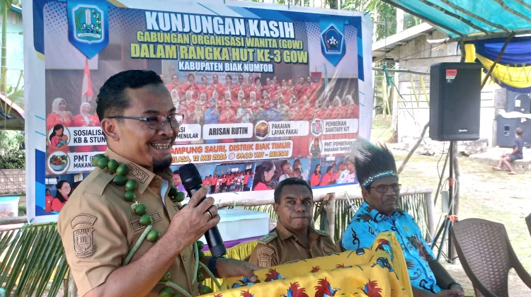 Rayakan HUT GOW Biak, Kunjungan Kasih Ke-Kampung Sauri
