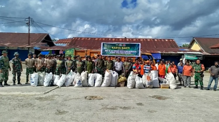 Sambut HUT Kodam XVII/Cenderawasih Ke-63, Kodim 1708/BN Gelar Karya Bhakti