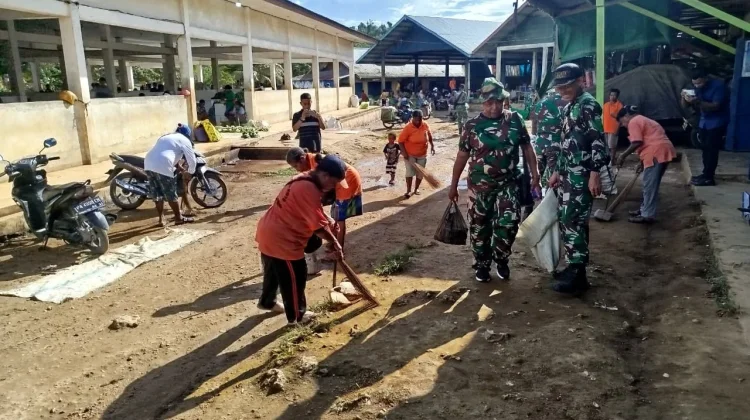 Sambut HUT Kodam XVII/Cenderawasih Ke-63, Kodim 1708/BN Gelar Karya Bhakti