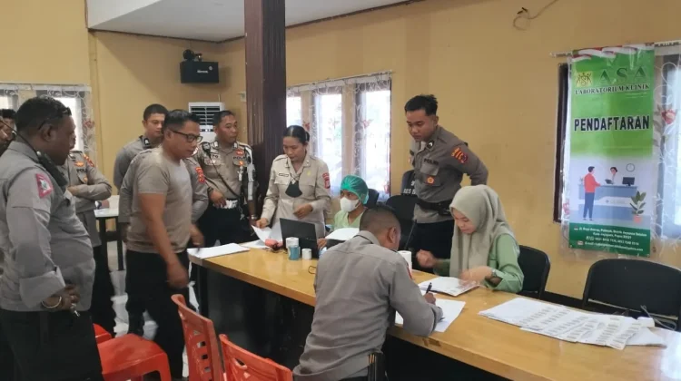 Pastikan Kesehatan Personel Tetap Prima, Polres Biak Lakukan Rikkes Berkala