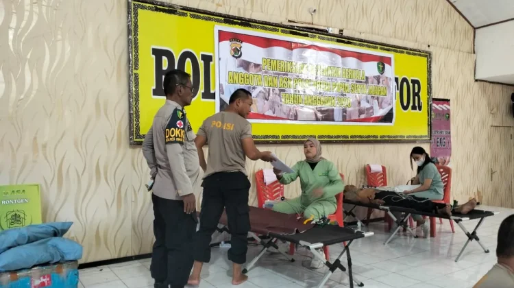 Pastikan Kesehatan Personel Tetap Prima, Polres Biak Lakukan Rikkes Berkala