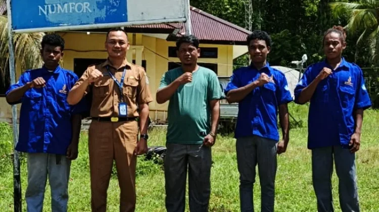 Magang Kerja Berakhir,Siswa SMKN 3 Kemaritiman Biak Numfor dikembalikan ke Sekola