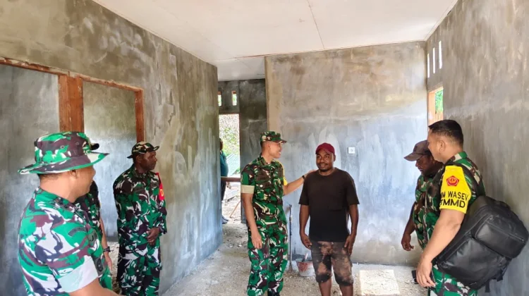 Tim Wasev TMMD ke-128 Tinjau Pelaksanaan Program di Biak Numfor