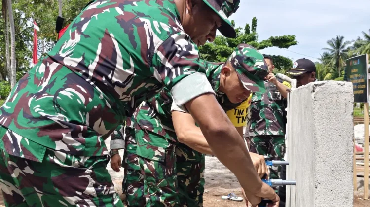Tim Wasev TMMD ke-128 Tinjau Pelaksanaan Program di Biak Numfor
