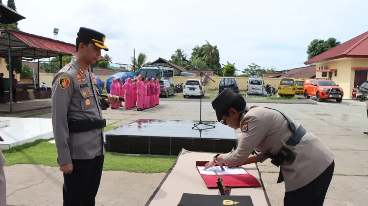 Polres Biak Numfor Laksanakan Serah Terima dan Pengukuhan Pejabat