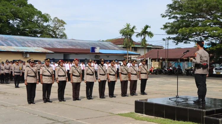 Polres Biak Numfor Laksanakan Serah Terima dan Pengukuhan Pejabat
