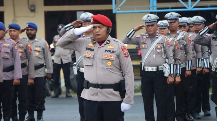 Kapolres Biak Numfor, AKBP Ari Trestiawan Pimpin Upacara Harkitnas ke-118