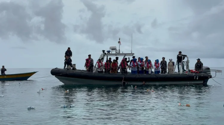 Kodaeral X Jayapura, Lakukan Penanaman Rumput Laut di Kampung Samber-Binyeri
