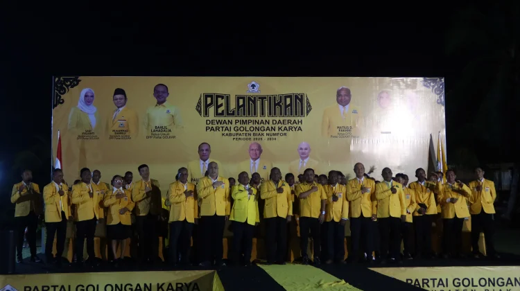 Pengurus DPD Partai Golkar Biak Numfor Periode 2026-2031, Resmi Dilantik