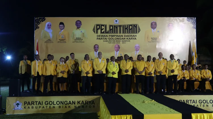 Pengurus DPD Partai Golkar Biak Numfor Periode 2026-2031, Resmi Dilantik