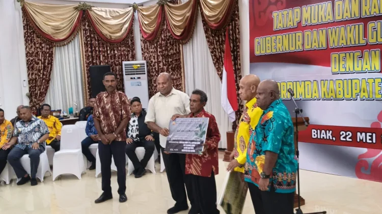 DPRK Biak Apresiasi Kunker Gubernur Membawa Dampak Positif