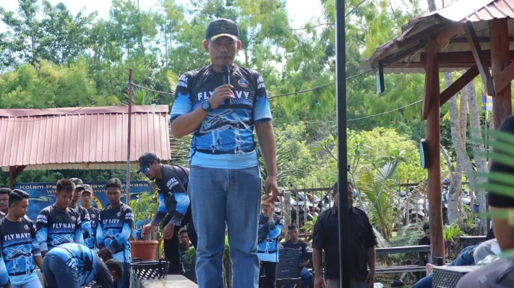 Wing Udara 3 Aktifkan Kembali Kolam Pancing Rajawali Laut Tangguh Samau Biak