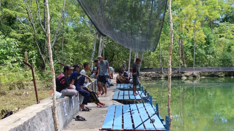 Wing Udara 3 Aktifkan Kembali Kolam Pancing Rajawali Laut Tangguh Samau Biak