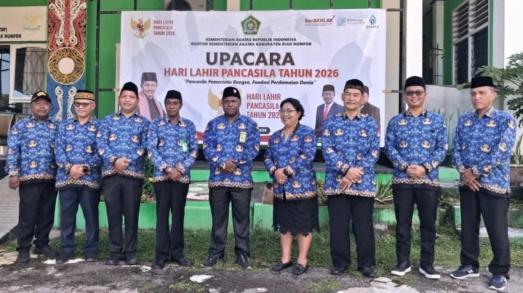 Peringati Hari Lahir Pancasila 2026, Kemenag Biak Numfor Tegaskan Peran Pancasila