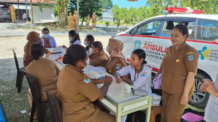 Dinas Kesehatan Biak Numfor Lakukan Cek Kesehatan Gratis Bagi ASN