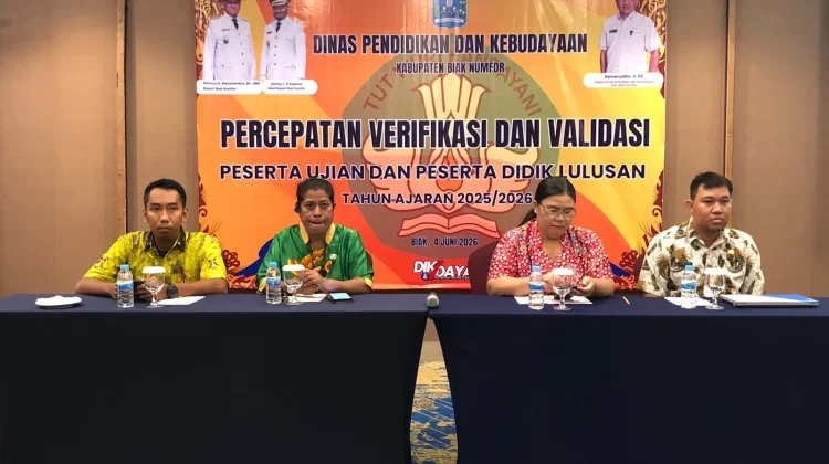 jelang SPMB 2026, Dikdaya Biak Tuntaskan Sinkronisasi Data Siswa