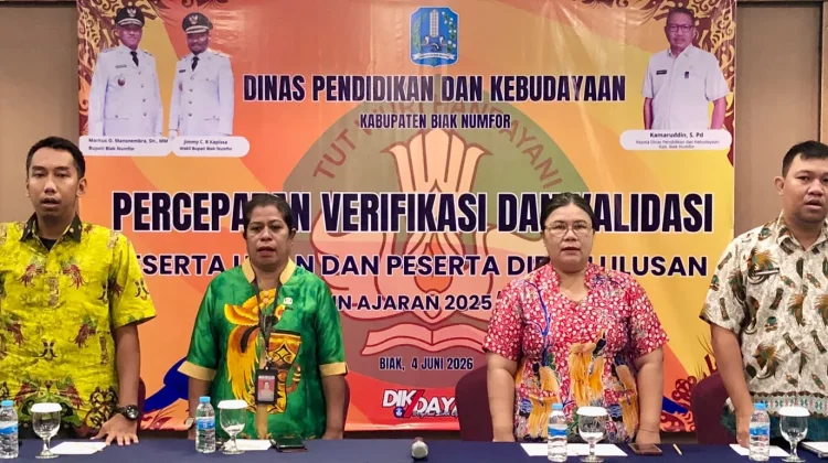 jelang SPMB 2026, Dikdaya Biak Tuntaskan Sinkronisasi Data Siswa