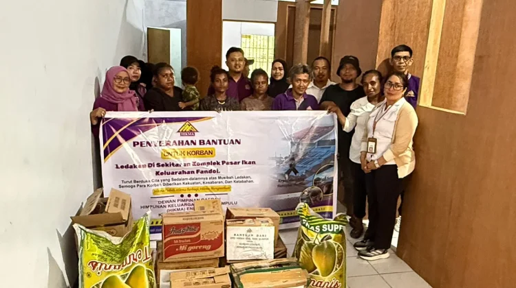HIKMA Biak Numfor Salurkan Bantuan bagi Korban Ledakan Bom Sisa Perang Dunia II