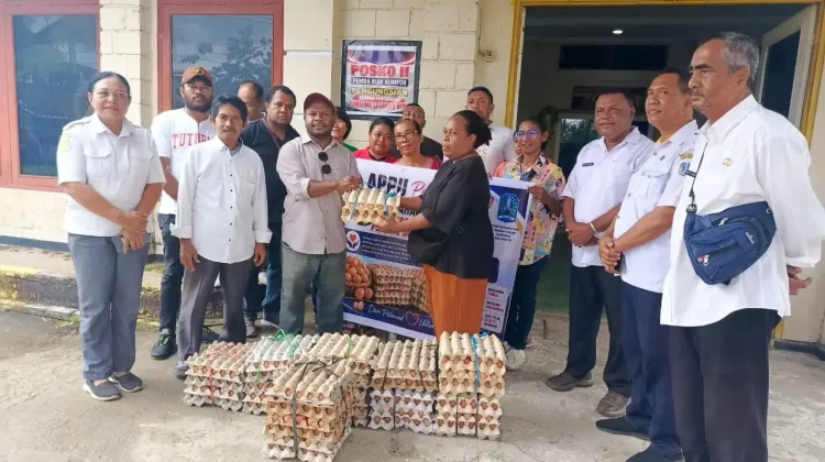 Telur Lokal Biak Disalurkan untuk Bantuan Gizi Para Korban Ledakan Dugaan Bom
