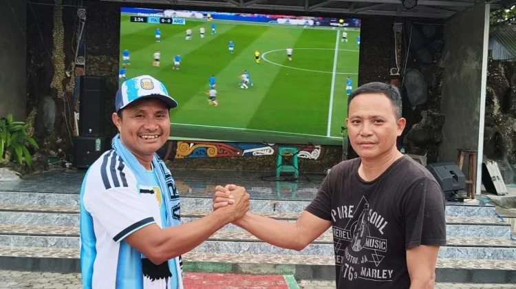Videotron Raksasa BBC Biak Gratiskan Nobar Piala Dunia