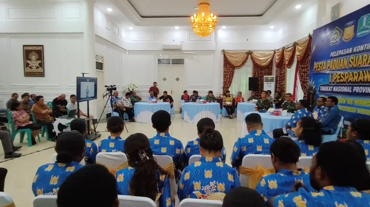 Ketum LPPD Biak Optimis Kontingen Pesparawi Biak Berprestasi