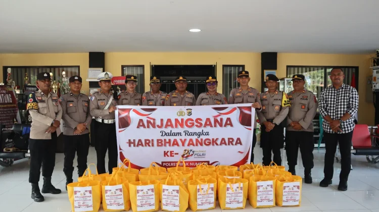 Sambut HUT Bhayangkara ke-80, Polres Biak Numfor Laksanakan Anjangsana
