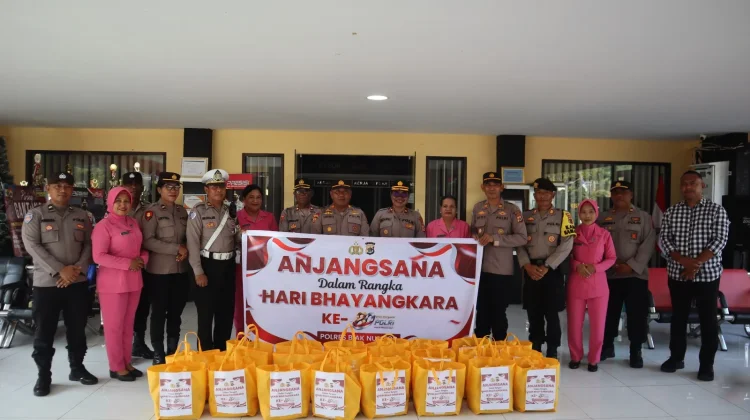 Sambut HUT Bhayangkara ke-80, Polres Biak Numfor Laksanakan Anjangsana
