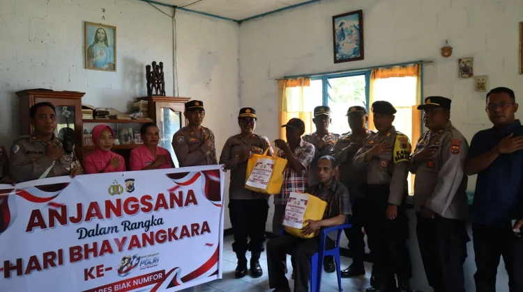 Sambut HUT Bhayangkara ke-80, Polres Biak Numfor Laksanakan Anjangsana