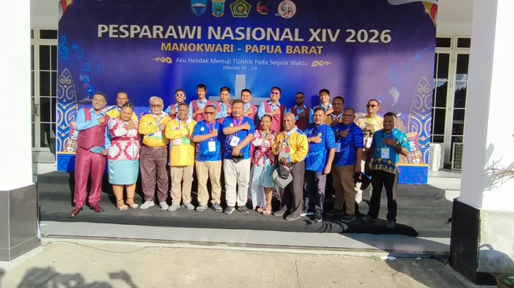 Kontingen Biak Tampil Luar Biasa di Pesparawi Nasional