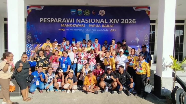 Kontingen Biak Tampil Luar Biasa di Pesparawi Nasional