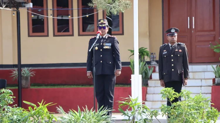 Upacara HUT Bhayangkara Polres Biak, 80 Tahun Mengabdi Polri untuk Masyarakat