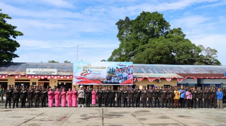 Upacara HUT Bhayangkara Polres Biak, 80 Tahun Mengabdi Polri untuk Masyarakat