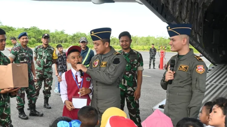 Keren,MPLS Sekolah Angkasa Lanud Manuhua Biak Tampilkan Edukasi Kedirgantaraan