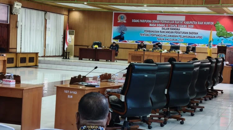 DPRK Biak Sahkan Ranperda Pertanggungjawaban APBD 2025