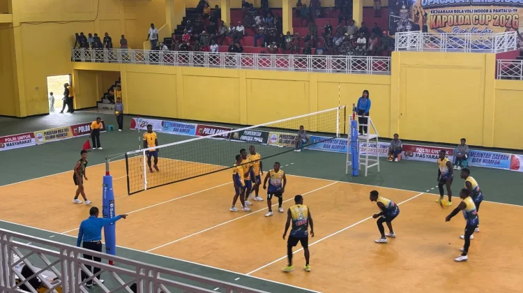 Hari Pertama Voli Indoor Kapolda Cup U19:Yahokimo Biak, Sarmi Nabire Yapen Unggul