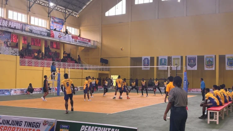 Hari Pertama Voli Indoor Kapolda Cup U19:Yahokimo Biak, Sarmi Nabire Yapen Unggul