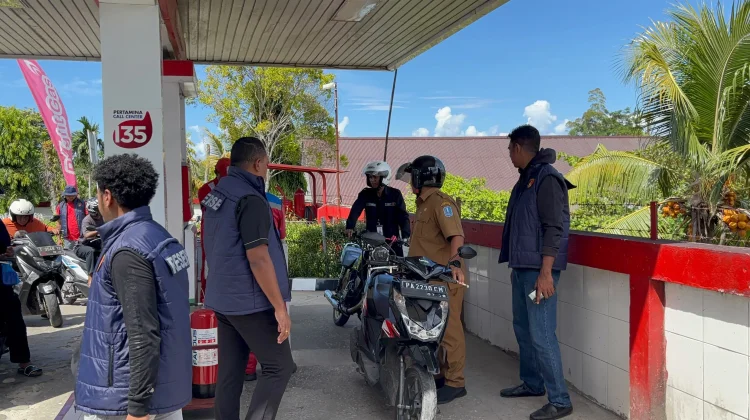 Polres Biak Numfor Tertibkan Penyalahgunaan BBM Subsidi dan Antrean Panjang SPBU