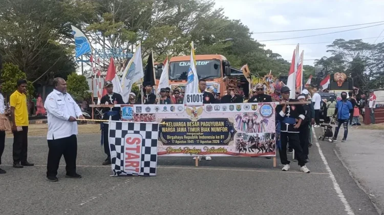 Kekayaan Budaya Jawa Timur Meriahkan Karnaval Budaya Nusantara di Biak Numfor