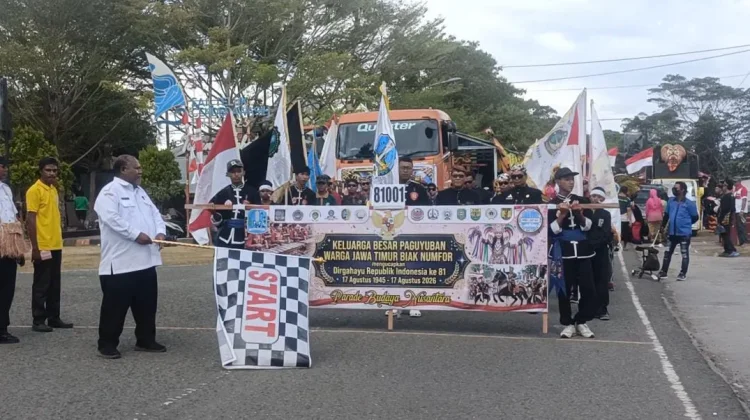 Parade Budaya Nusantara, Wajah Keberagaman di Biak Numfor Sambut HUT RI Ke-81