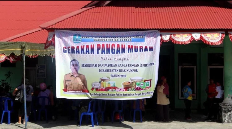 Dinas Pertanian dan Ketahanan Pangan Biak Numfor Gelar Gerakan Pangan Murah
